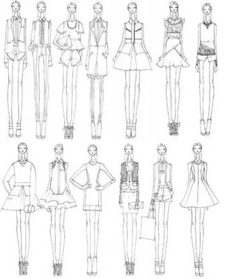 服裝設(shè)計(jì)關(guān)于線稿(漂亮的服裝效果圖從線條開始!)