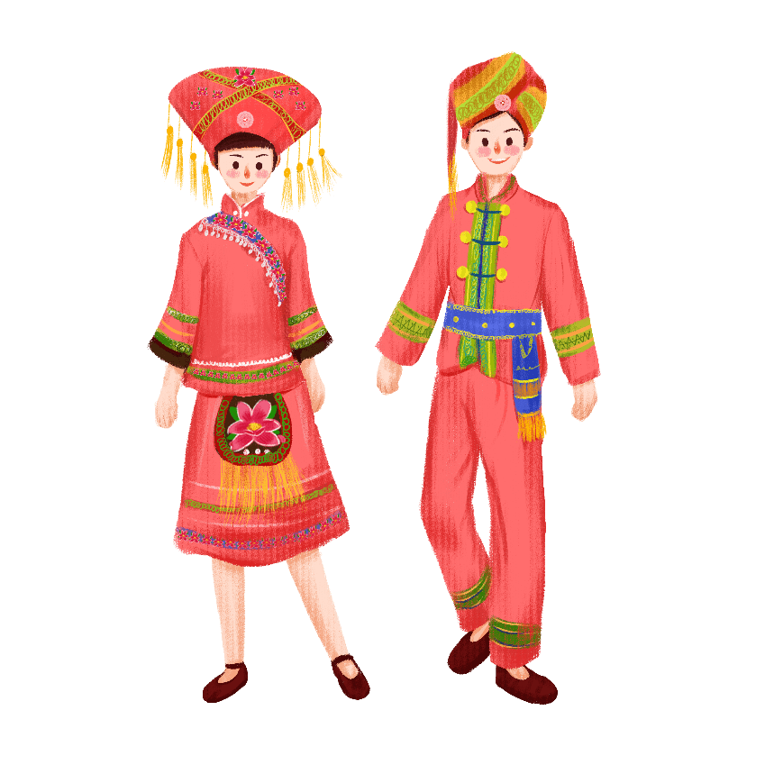 【書香翔安】愛上簡(jiǎn)筆畫 | 民族服飾 &middot; 壯族